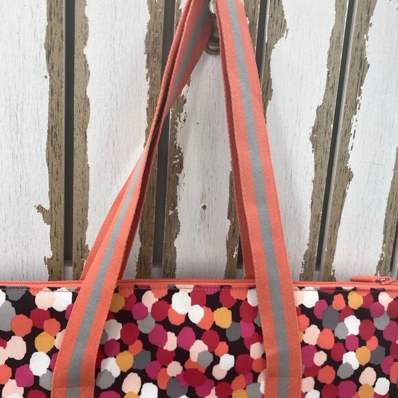 Vera Bradley Pixie Confetti Cooler Tote Insulated Double Shoulder Strap Bag - Picture 6 of 9